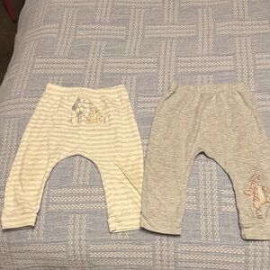 Disney Kids Pajama Bottoms - Cream and Gray with Characters